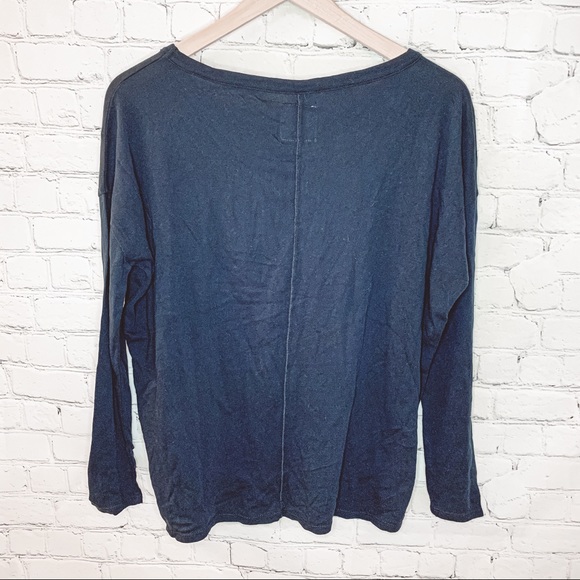 Chaser Long Sleeve Dolman Tee Blue Size Medium NWT - Picture 5 of 5